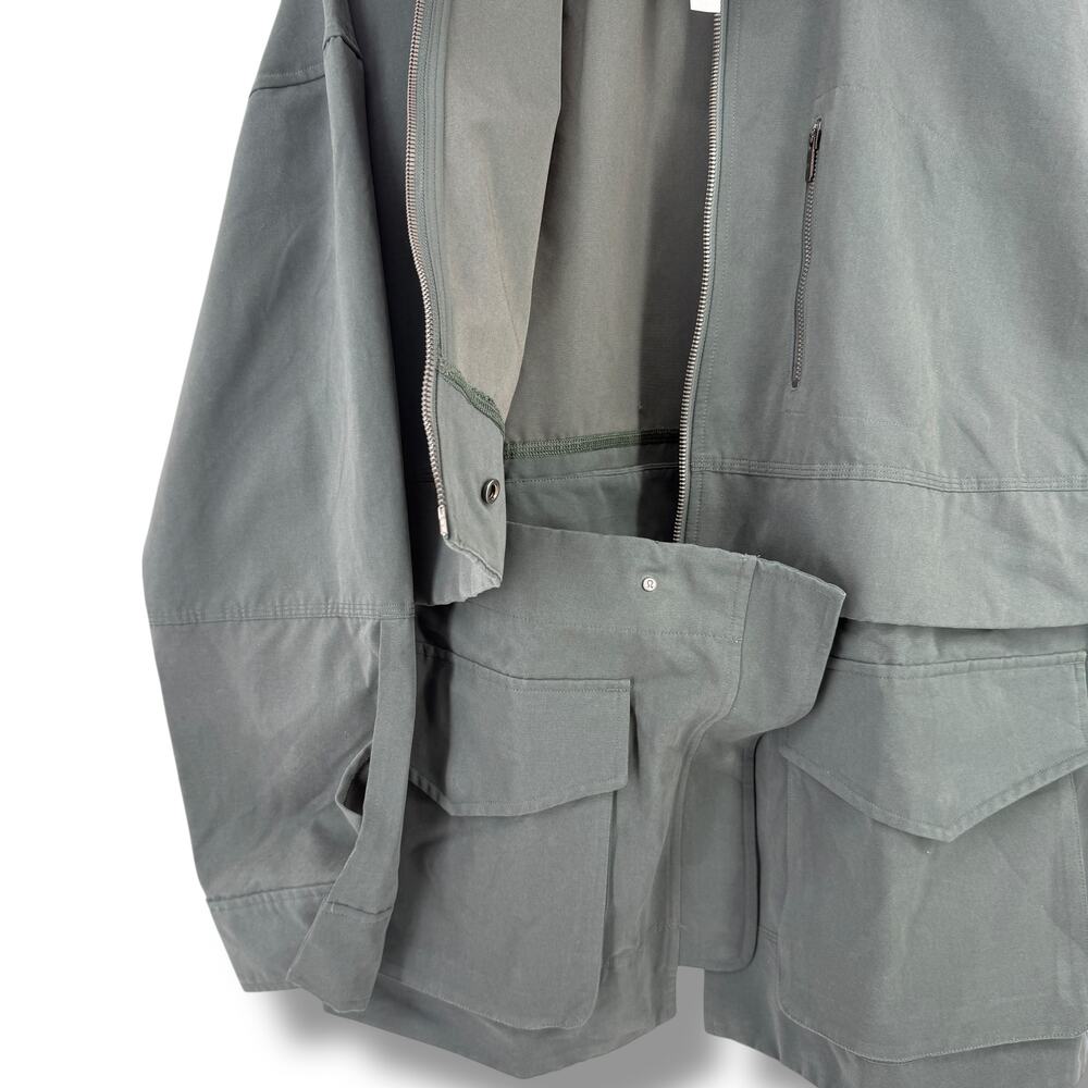 Lululemon Glyde 2-in-1 Adaptable Jacket Women's Sz M Dark Forest Green Crop - Picture 4 of 8